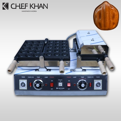 [CHEFKHAN] [쉐프칸] 왕호두과자기계 전기식 2구 30P 호도과자 제조기 머신