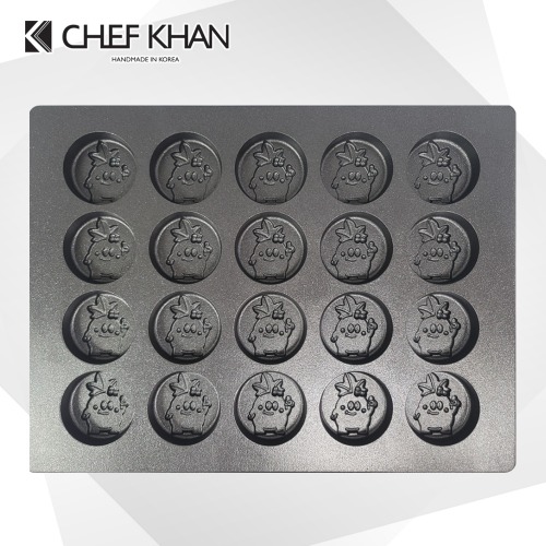[CHEFKHAN] [쉐프칸] 주문제작 캐릭터빵기계 빵틀 마들렌틀 오븐팬- 산양2오븐틀 마들렌틀