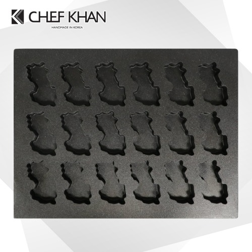 [CHEFKHAN] [쉐프칸] 주문제작 캐릭터빵기계 빵틀 마들렌틀 오븐팬- 의성지도오븐틀 마들렌틀